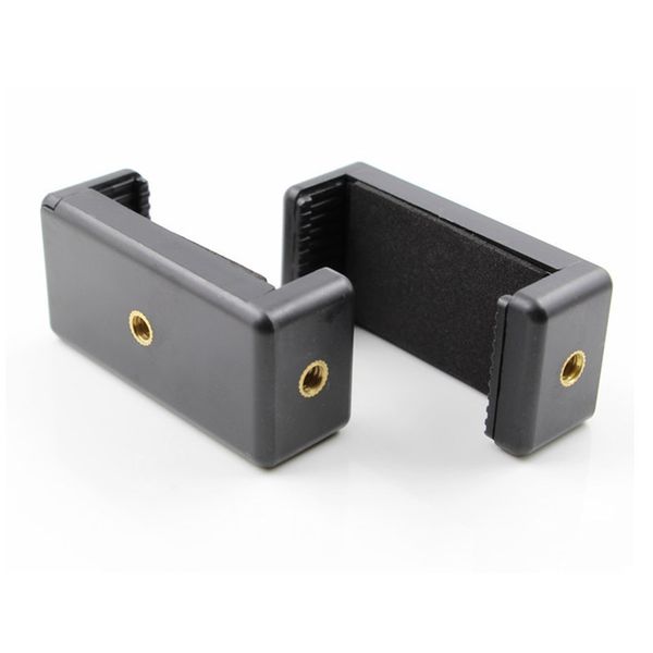 

5.8-11.5cm mini clamp camera adapter tripod mount base bracket clip phone holder stand selfie clips for 1/4 tripod monopod selfie stick clip
