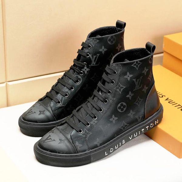 

casual mens shoes fashion sneakers breathable sneakers zapatos de hombre luxury men shoes fashion tattoo sneaker boot bottes hommes sale, Black