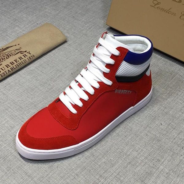 

новое прибытие спорт мужская мода обувь vintage осень и зима высокого качества footwears high top lace -до casual men boots scarpe da uomo, Black