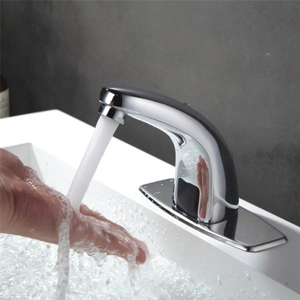 

automatic tap hand infrared sensor faucet kitchen bathroom chrome basin sink mixer tap
