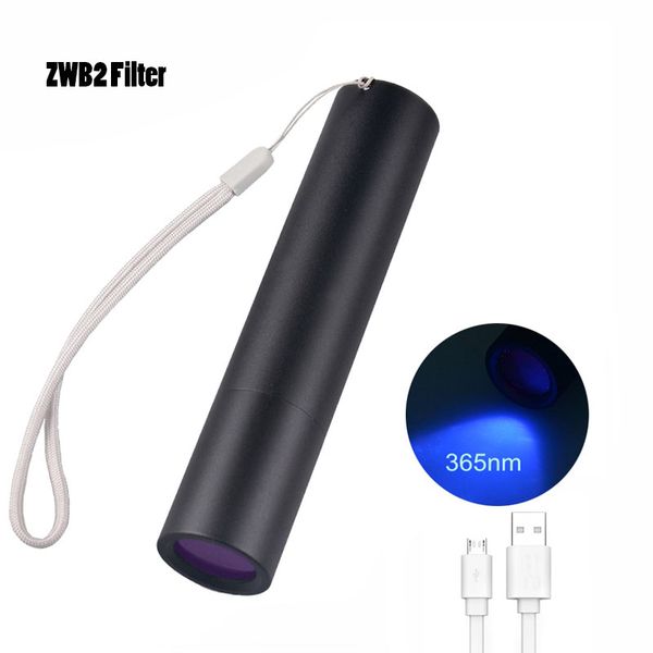 

twmt 365 nm 3w ultraviolet troch light powerful usb rechargeable led blacklight 365nm uv for test pet urine