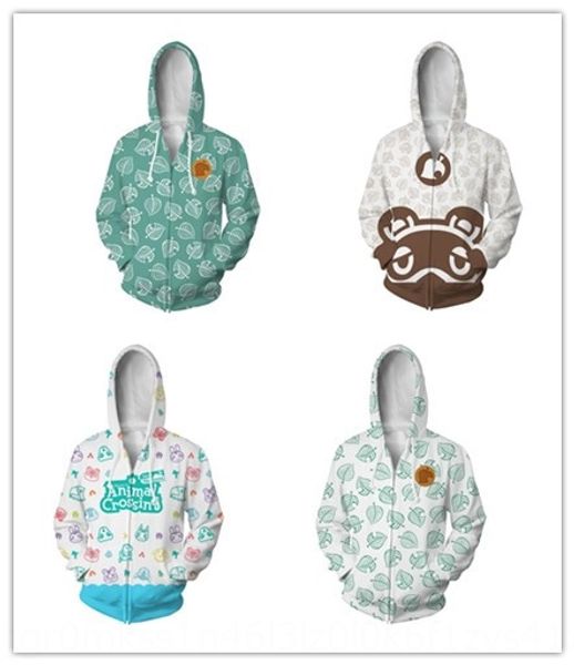 

k0stl 2020 collection senyou association crossing3d printed 2020 collection animal coat hoodie senyou association animal crossing3d printed, Black