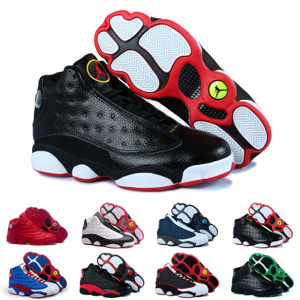 

13s mens basketball shoes history of flight he got game phantom black cat bred hyper italy blue 13 men sports shoes sneaker