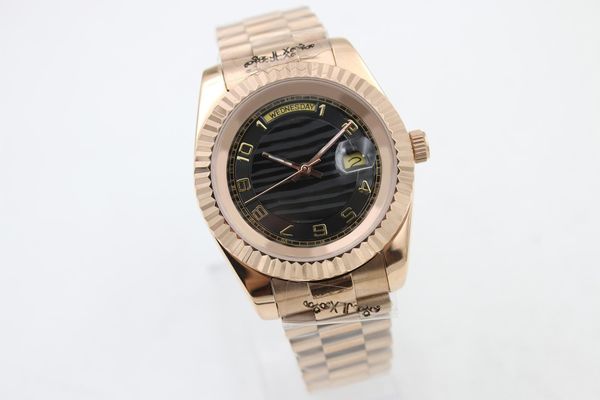 

mens fashion watches day-date watch mans automatic mechinal watch 40mm size sapphire glass wristwatches ing, Slivery;brown