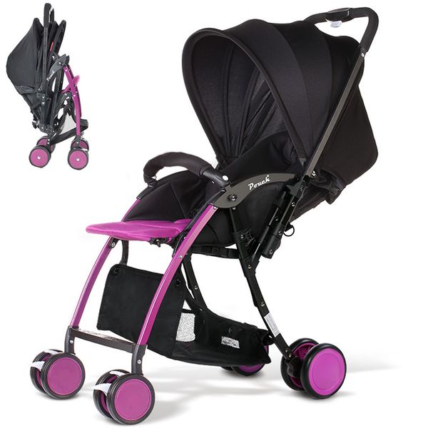 

lightweight 5.4kg baby stroller, aluminium alloy frame baby pram, two way push cart can sit&lie, one hand can fold in 1s