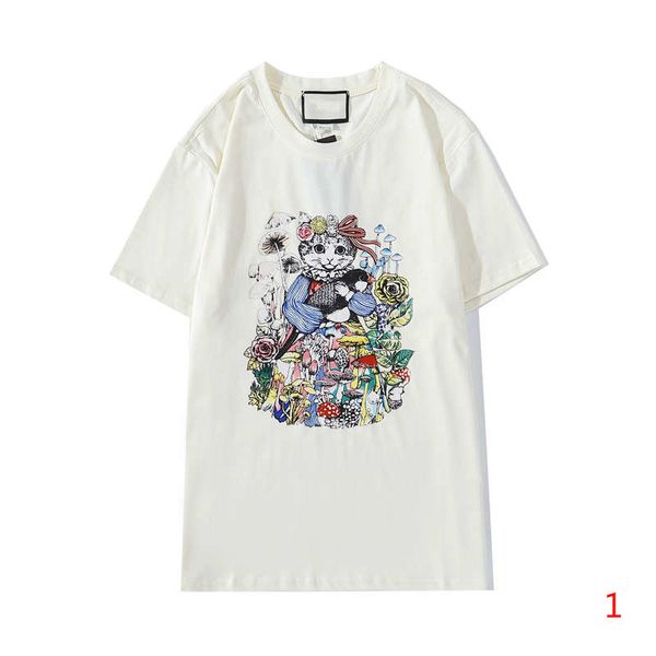 

womens designer t shirts 20s summer casual couple shirts short sleeve tees fashion funny tee clothes 2 colors, White