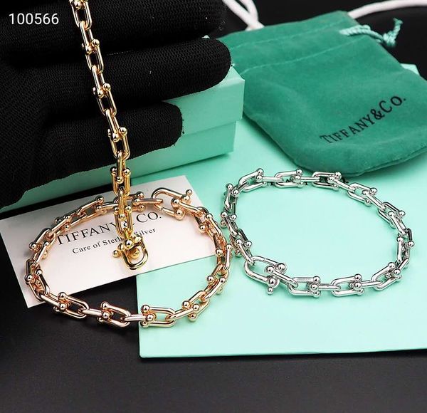 

designer classic fashion titanium steel bracelet, letter female bracelet, wholesale in original box0058, Golden;silver