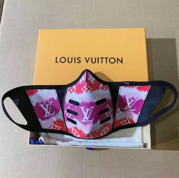 

designer brand lv dust-proof cotton mouth black masks masks mask men and women wear black luxury fashion mask no box, Silver