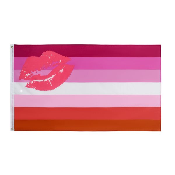 

stock 3*5ft pride lesbian flag with stick