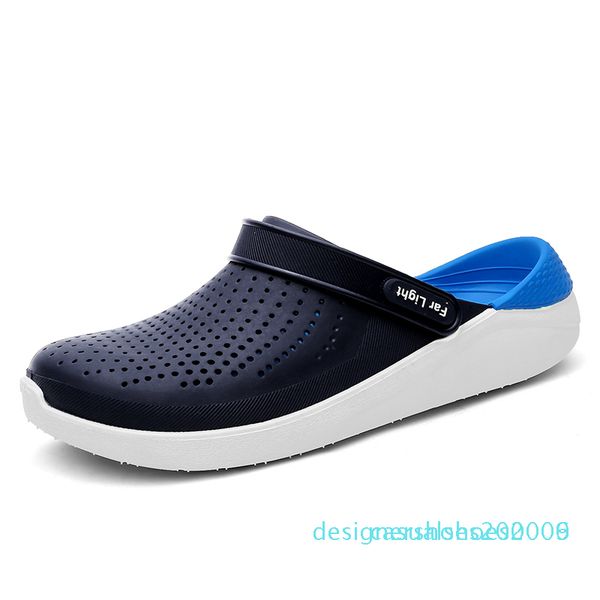 

big size 40-45 men summer shoes non slip sandals 2019 mens slippers lighted flats casual snaekers sandals 2019 new 09c d06, Black