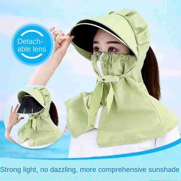 

summer net red new outdoor riding female tea-picking breathable screen beautiful summer net red sun hat fashion lens sun hat, Blue;gray