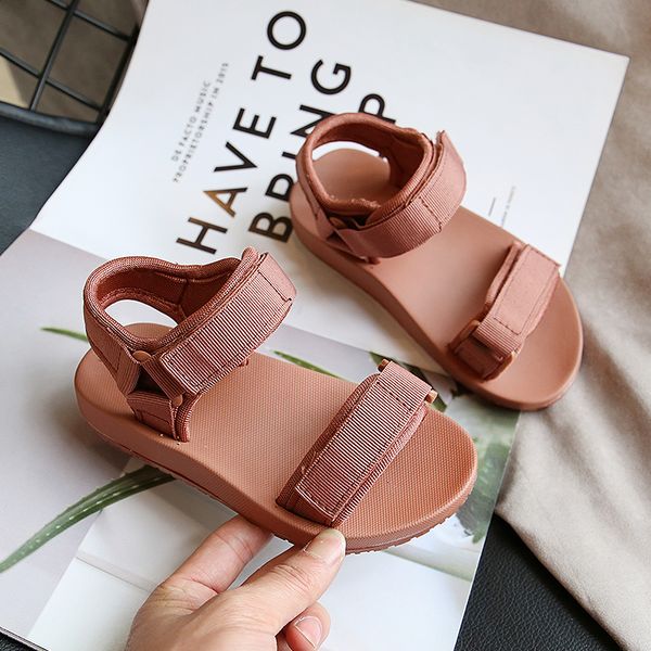 

new children sandals for boys summer fashion girls beach shoes lightweight non-slip kids sports sandals smg012, Black;red