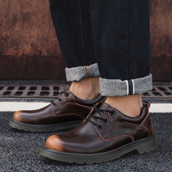 

hombre sports shoes mens spring male shoe de ocio zapatos masculino mens leather para fashion 2020 flat man sport men, Black