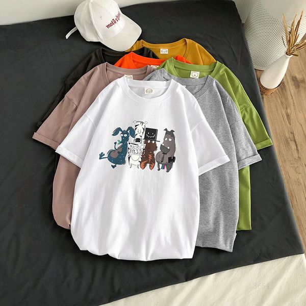 

men t shirts 100% casual clothes stretchds clothesn bhcyc7c natural color black cotton short sleeve multi-color fashion printed applique s, White;black
