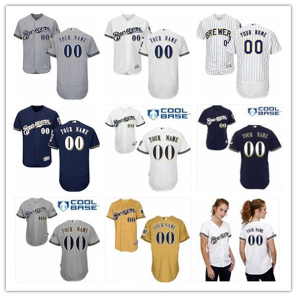 

baseball jerseys milwaukee milwaukeebrewers brewer red men women youth red white jersey custom any name number, Blue;black