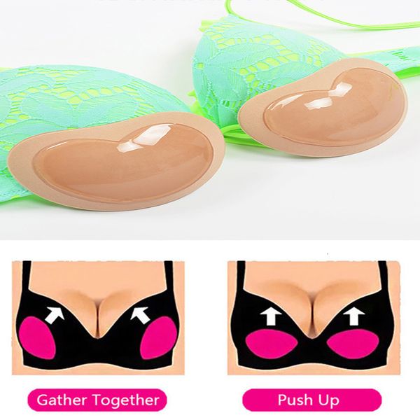

2020 bikin chest pad bikini push up padded swimsuit bikini small nylon bust thicker breathable sponge bra pads invisible pads padding, White;black