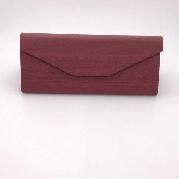 

sun case case glasses box pu leather folding glasses box jujube red brown, Blue