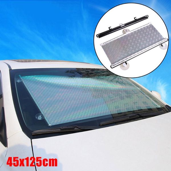 

anti-uv sun visor pvc universal vehicles accessories sucker mount auto