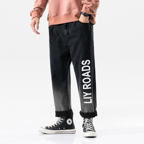 

cyxzftrofl 2020 summer new men's stretch-fit thin jeans casual hop hop classic style fashion denim trousers male black pants, Blue