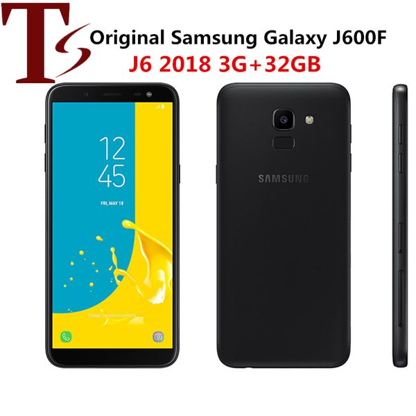 remodelado Samsung Galaxy J6 2018th J600F Original desbloqueado LTE Android Mobile Phone Exynos Octa Core 5,6 