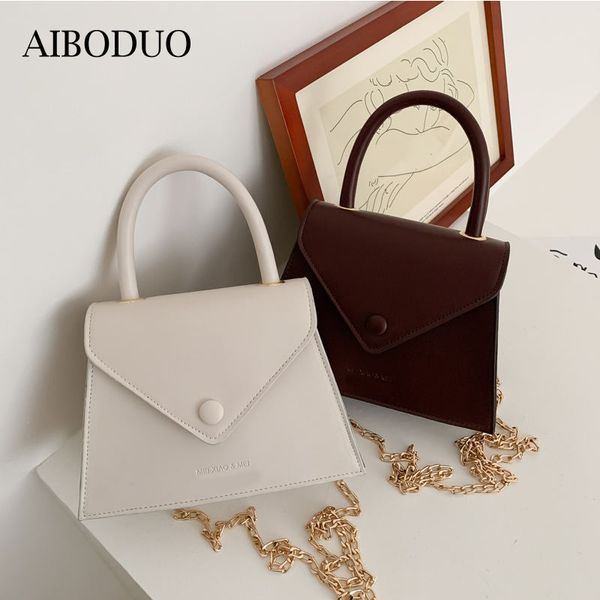

aiboduo 2020 new messenger bag women fashion retro pu shoulder bag chain leisure shopping office daily handbag