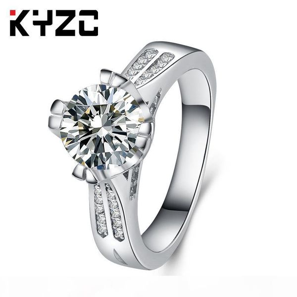 

fashion-explosive european and american ring with diamond zircon fashion ring finger ring jewelry, Golden;silver