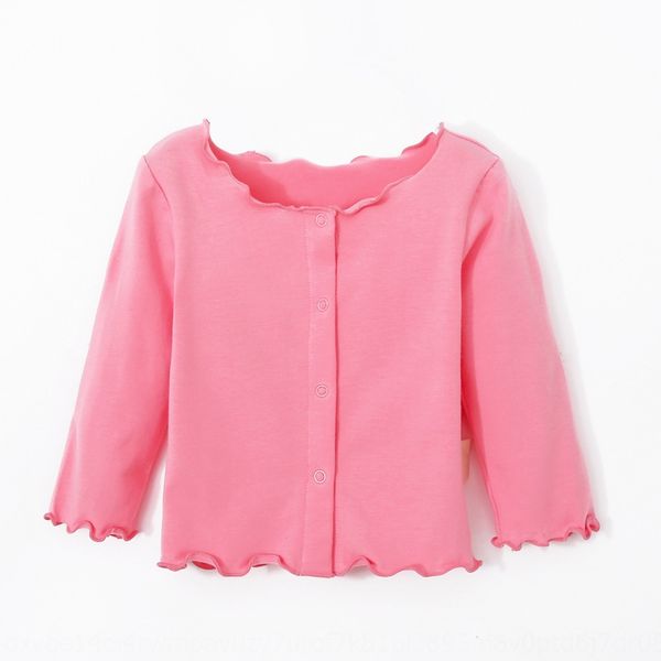 

autumn new doll clothing children's cardigan fungus wavy doll shirt children's clothing shrimp skin, Blue