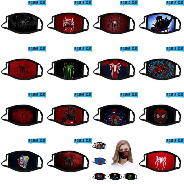 

spider verse 3d printing designer face mask cotton reusable face masks out door sport riding masks fashion cotton designer fckkk xhlove, Black