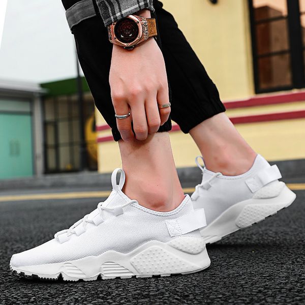 

mens sneakers trend outdoor vulcanized shoes lightweight casual shoes large size flying woven breathable mesh shoes
