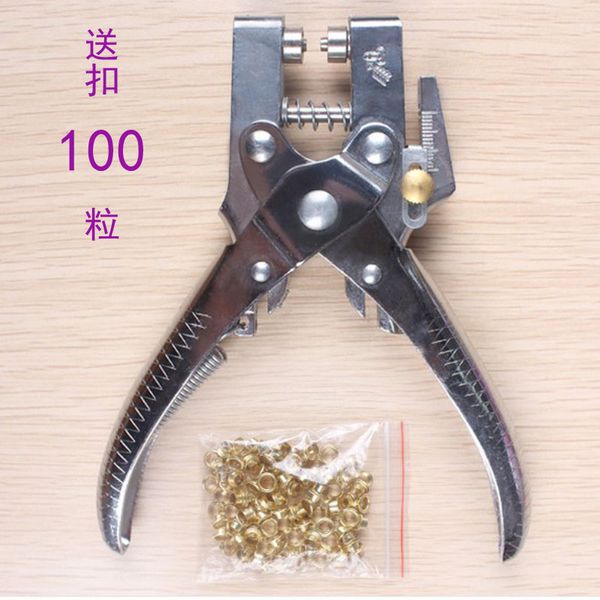 

cardboard leather thin plastic sheet 4.5 mm hole blind rivet bead hole eye pliers fish eye pliers