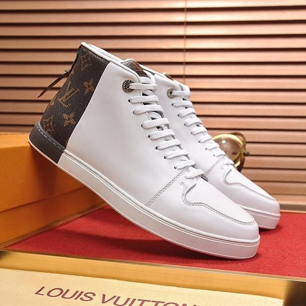 

2021 men 's shoes sale zapatos de hombre outdoor walking luxury sneakers fashion design comfortable high casual men s, Black