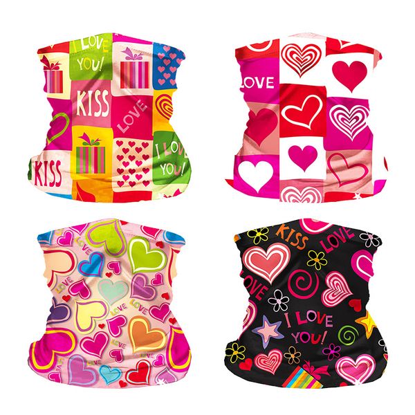 

kids mask flowers strip figure heart love kiss face mask guard reusable muti color facepiece removable filter core sports running 6zh c2