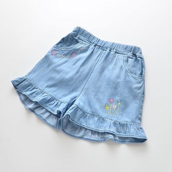 

9qvho 0328-06 2020 новый цветок girlselastic талии денима 0328-06 2020 новый цветок вышитые girlselastic талии вышитые кружева шорты кружева, Blue