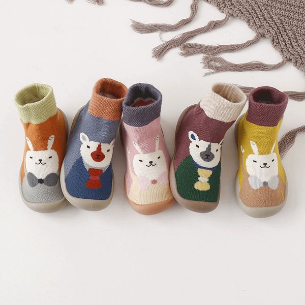 

baby toddler shoes non-slip baby floor socks shoes soft rubber soles cartoon toddler socks booties