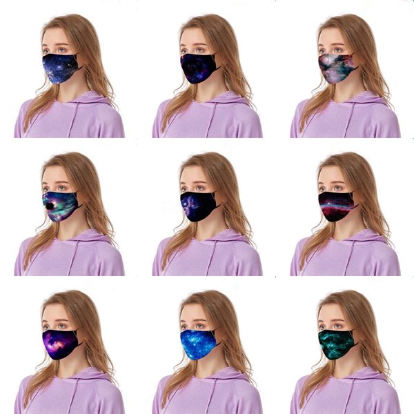 

windproof flee at outdoor riding tickened balaclavas ultra ligt ski caps digital printing animal ead cycling keep warm mask ds0253 t03#494