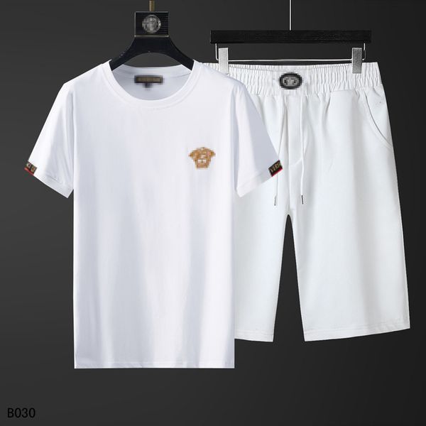 

menwomen leotard summer wear 2020 italian style sportswear menshort sleeve t-shirt casual sportswear 5 point shorts, Gray