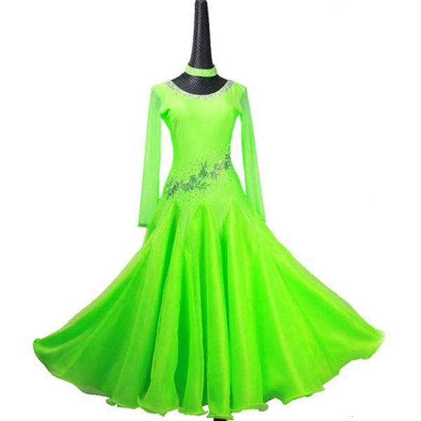 

waltz dance dress female new dress ballroom dance big swing ballroom modern performance high-end skirt, Black;red