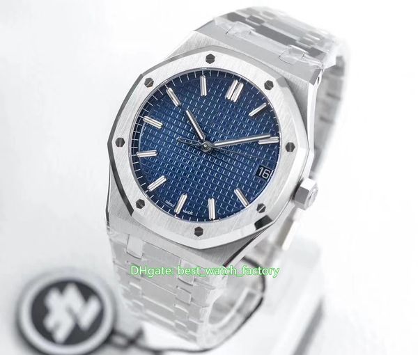 

2021 new zf maker cal.4302 movement men's 41mm x 10.4mm offshore 15500 904 steel transparent mechanical automatic mens watch watches, Slivery;brown