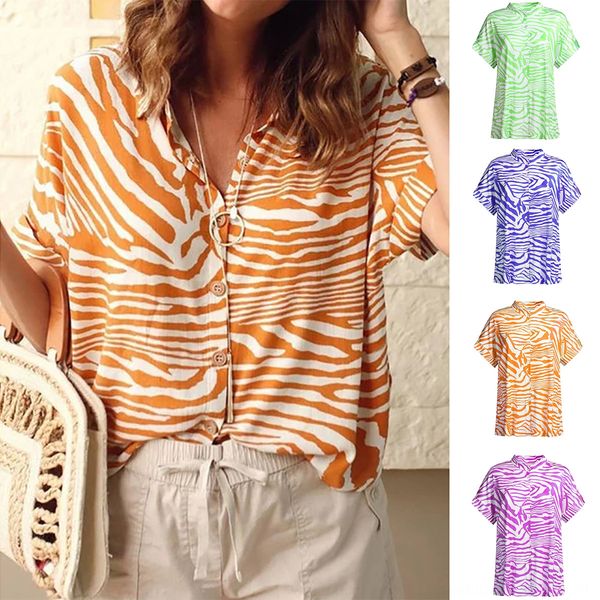 

2019 selling women's new women's ban horse print shirt collar buckle casual shirt, White