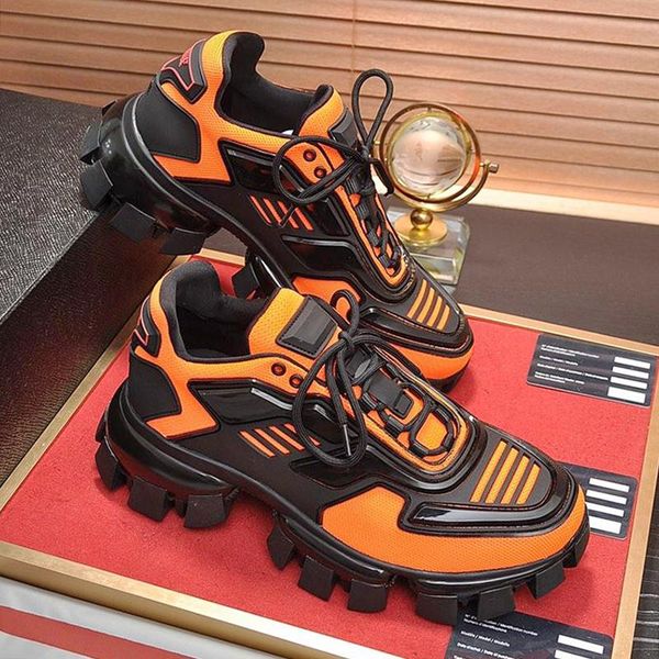 

men shoes sneakers casual breathable comfortable fashion trainers zapatos de hombre cloudbust thunder knit sneakers men shoes rubber sole, Black