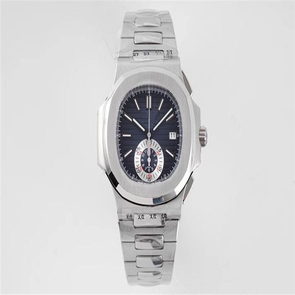 

3k production mens watch automatic 5980/1a-014 multi-function timing fashion watches 40.5mm stainless steel automatic men watch a2, Slivery;brown