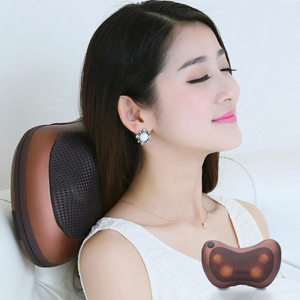 

electronic massage pillow massager cushion car lumbar neck back shoulder ri