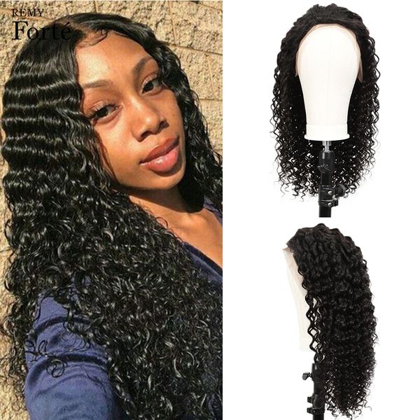 

Forte 13X4 Lace Front Human Hair Wigs Curly Human Hair Wig Deep Wave Lace Wigs Short Human Hair Wigs Natural Color Lace Wig