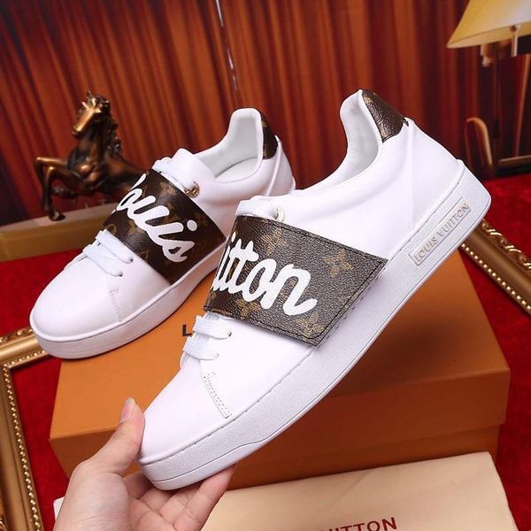 

new womens shoes casual luxury zapatos de mujer women shoes fashion frontrow sneaker chaussures de femme casual with origin box fashion sale, Black