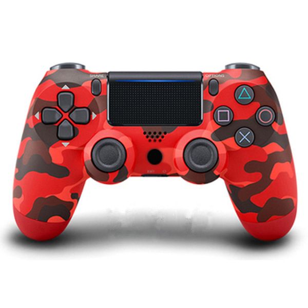 

wireless bluetooth controller for ps4 vibration joystick gamepad game controller for sony play station with retail box 4 camouflage colors