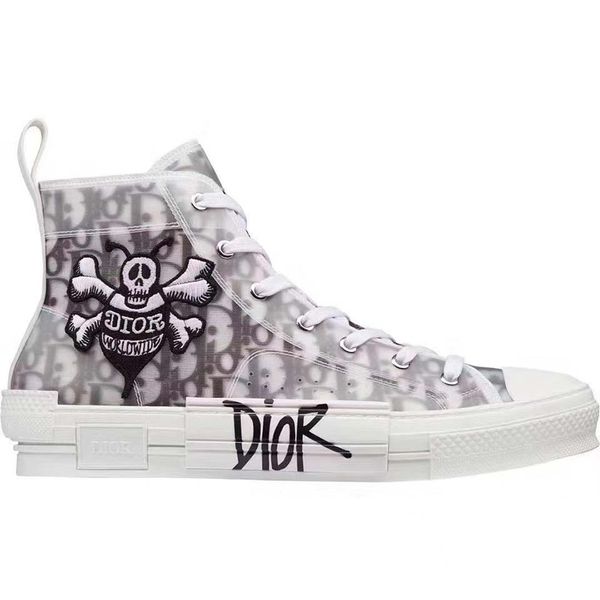 

19ss diÃ²r x homme oblique cÃ²nversÃ¨ x kÃ ws by kim jones b23 designer sneakers high technical fabric femms baskets casual shoes 36-45