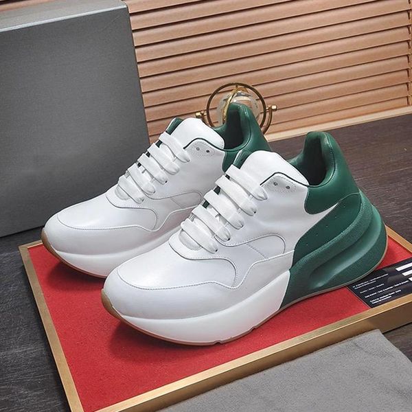 

casual men shoes footwears lace up fashion men shoes casual leather big size with box oversized chaussures pour hommes luxury flats fashion, Black