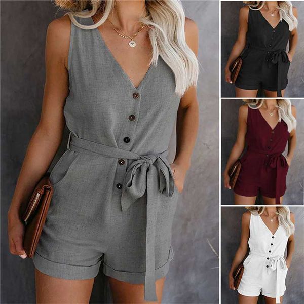 

fashion casual playsuit women off shoulder belted tunic solid color 2020 summer new elegant short jumpsuit overalls for women, Black;white