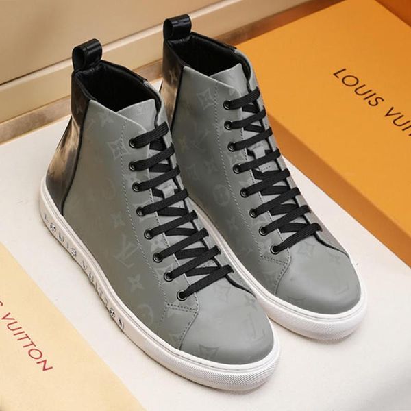

new fashion men shoes boots luxury sneakers leisure trainers zapatos para hombre de deportes flats tattoo sneaker boot mens shoes ankle boot, Black