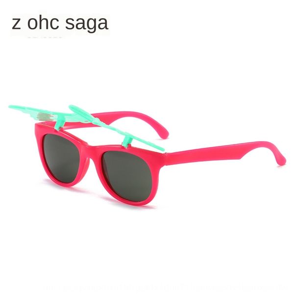 

saga flip fashion men's and women's baby cartoon sun butterfly sun bow children's sunglasses children's sun glasses, Blue